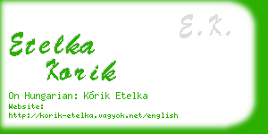 etelka korik business card